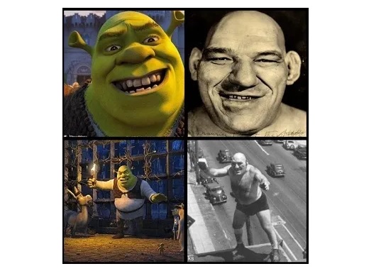Maurice Tillet, el humano en el que se inspiraron para crear a Shrek