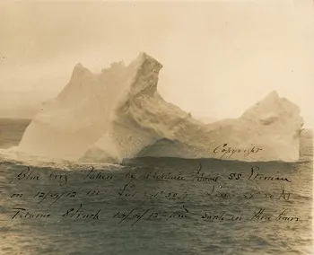 A subasta una foto única del iceberg que hundió al Titanic