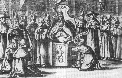El palpado testicular a los Papas y la leyenda de la Papisa Juana
